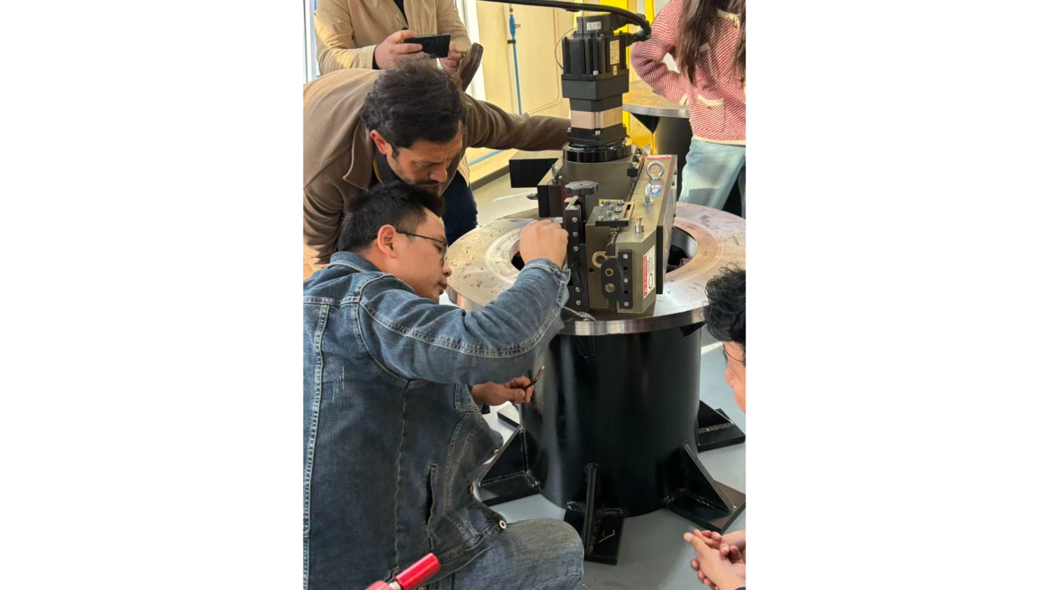 Máquina de refrentado de bridas de 3 metros